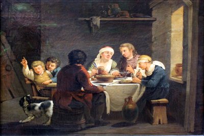 Family at the Meal by Georg Melchior Kraus